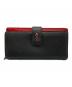 Christian Louboutin（クリスチャン・ルブタン）の古着「PALOMA WALLET（パロマ ウォレット）」｜ブラック×レッド