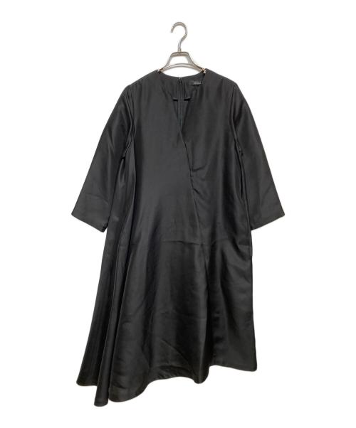 ADORE（アドーア）ADORE (アドーア) アシンメトリー シルクワンピース ブラック サイズ:38 未使用品の古着・服飾アイテム