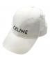 CELINE（セリーヌ）の古着「エンブロイダリー ベースボールキャップ」｜ホワイト