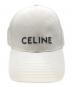 CELINE (セリーヌ) エンブロイダリー ベースボールキャップ ホワイト サイズ:L：30000円