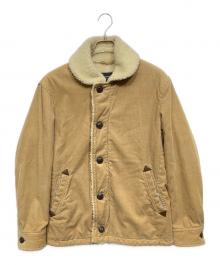 BURBERRY BLACK LABEL（バーバリーブラックレーベル）の古着「裏ボアコーデュロイジャケット」｜ベージュ