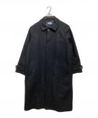 MAISON SPECIALメゾンスペシャル）の古着「Super140'sプライムオーバーメルトンバルマカンコート」｜ブラック