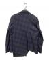 COMME des GARCONS HOMME DEUX (コムデギャルソン オム ドゥ) チェックジップアップジャケット ネイビー×ブラウン サイズ:S：45000円