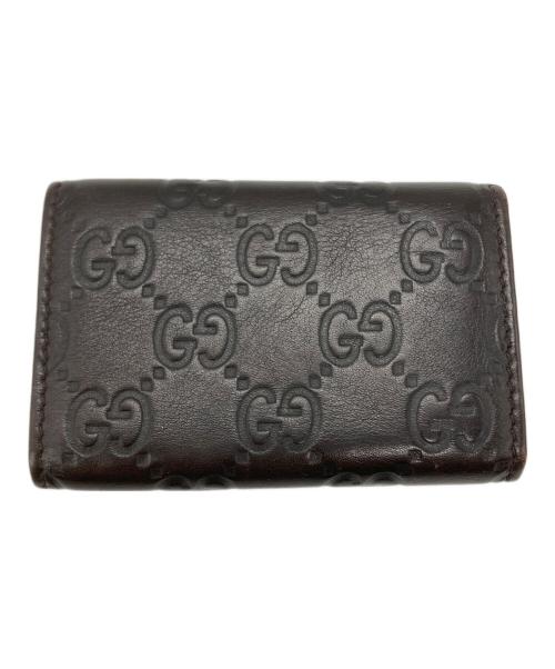 GUCCI（グッチ）GUCCI (グッチ) グッチシマ6連キーケース ブラウンの古着・服飾アイテム