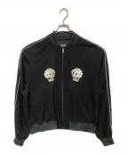 Schottショット）の古着「Skull & Snake CHIFFON SUKA JACKET」｜ブラック