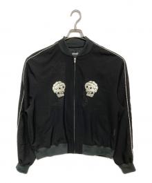 Schott（ショット）の古着「Skull & Snake CHIFFON SUKA JACKET」｜ブラック