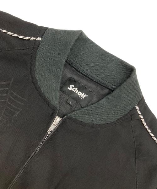 Schott（ショット）Schott (ショット) Skull & Snake CHIFFON SUKA JACKET ブラック サイズ:Lの古着・服飾アイテム