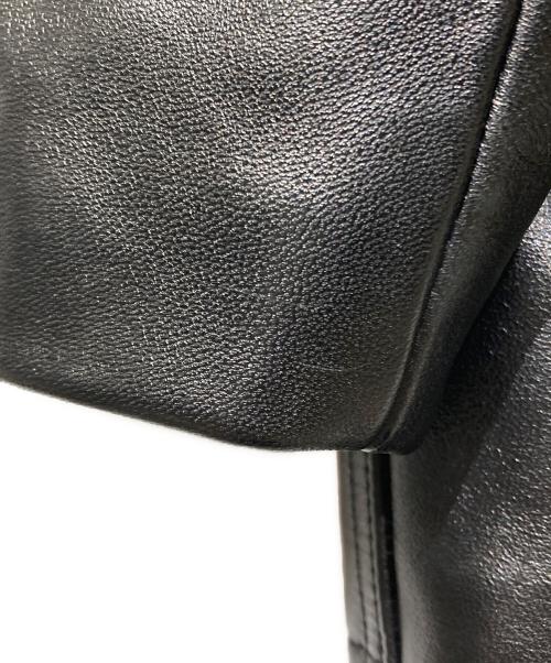 Schott（ショット）Schott (ショット) 別注 LEATHER CAR COAT ブラック サイズ:Mの古着・服飾アイテム
