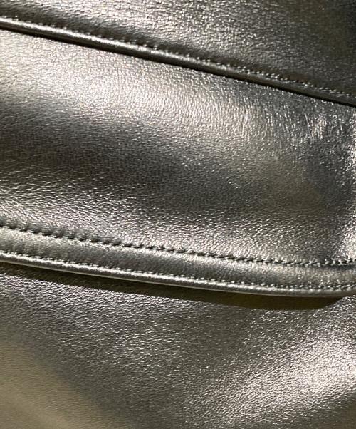 Schott（ショット）Schott (ショット) 別注 LEATHER CAR COAT ブラック サイズ:Mの古着・服飾アイテム