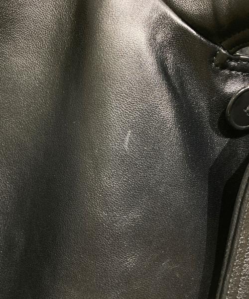 Schott（ショット）Schott (ショット) 別注 LEATHER CAR COAT ブラック サイズ:Mの古着・服飾アイテム