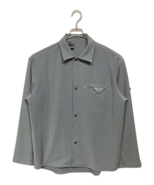 N.HOOLYWOOD（エヌ ハリウッド）N.HOOLYWOOD (エヌ ハリウッド) FLAP POCKET SHIRT グレー サイズ:38の古着・服飾アイテム