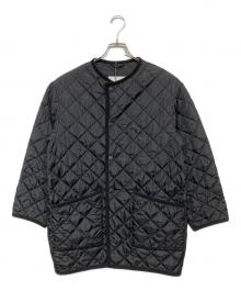 Barbour（バブアー）の古着「QUILTED NO COLLAR COAT NYLON」｜ブラック