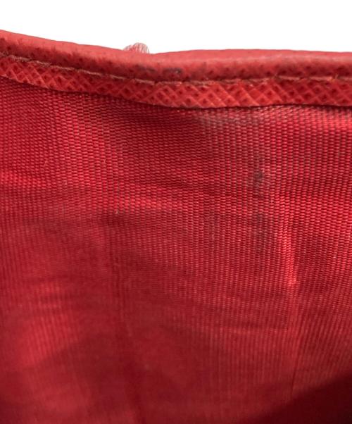 PRADA（プラダ）PRADA (プラダ) サフィアーノ 二つ折りウォレット レッドの古着・服飾アイテム