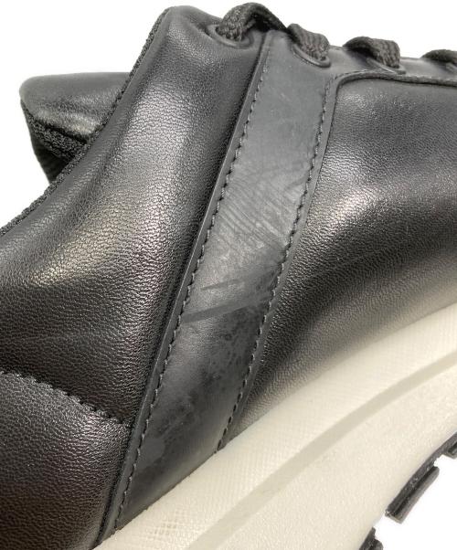 PRADA（プラダ）PRADA (プラダ) レザースニーカー ブラック サイズ:7の古着・服飾アイテム