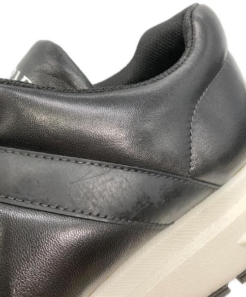 PRADA（プラダ）PRADA (プラダ) レザースニーカー ブラック サイズ:7の古着・服飾アイテム