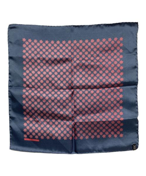 HERMES（エルメス）HERMES (エルメス) プチカレ45 レッド×ネイビーの古着・服飾アイテム