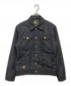 VANSONバンソン）の古着「ナイロントラッカージャケット」｜ブラック
