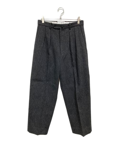 STEVEN ALAN（スティーブンアラン）STEVEN ALAN (スティーブンアラン) クッキークロス インツープリーツ ドレス トラウザーズ グレー サイズ:Lの古着・服飾アイテム