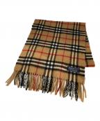 Burberry'sバーバリーズ）の古着「ノバチェックカシミヤマフラー」｜ベージュ