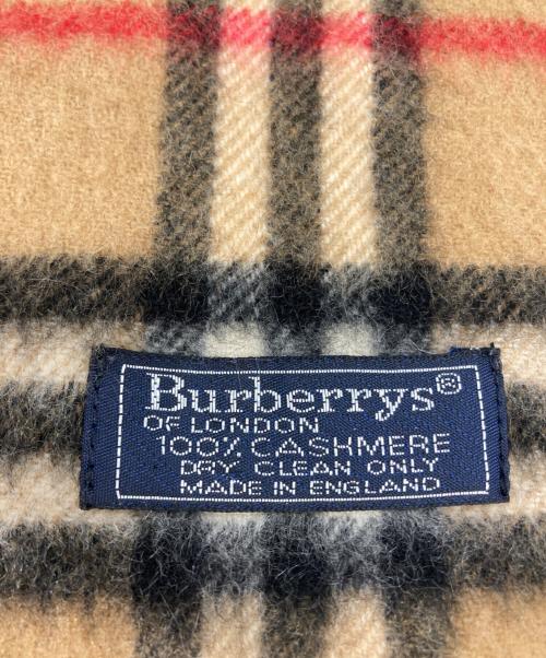 Burberry's（バーバリーズ）Burberry's (バーバリーズ) ノバチェックカシミヤマフラー ベージュの古着・服飾アイテム