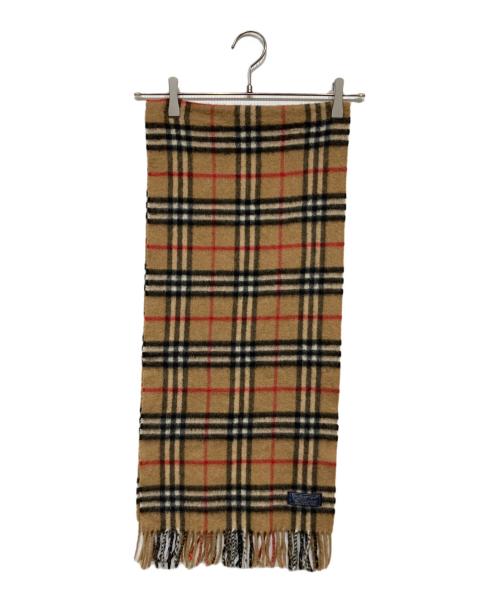 Burberry's（バーバリーズ）Burberry's (バーバリーズ) ノバチェックカシミヤマフラー ベージュの古着・服飾アイテム