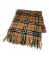 Burberry's（バーバリーズ）の古着「ノバチェックカシミヤマフラー」｜ベージュ