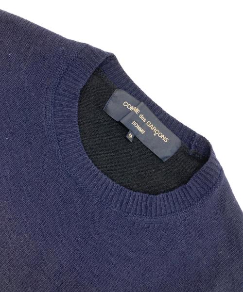 COMME des GARCONS HOMME（コムデギャルソン オム）COMME des GARCONS HOMME (コムデギャルソン オム) 切替ニット ネイビー×グレー×ブラック サイズ:Mの古着・服飾アイテム