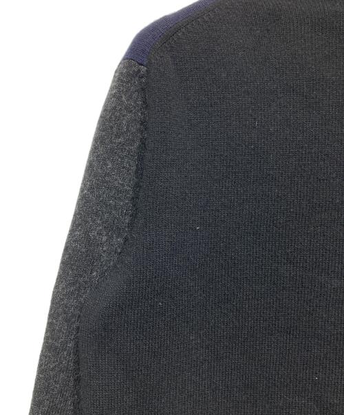 COMME des GARCONS HOMME（コムデギャルソン オム）COMME des GARCONS HOMME (コムデギャルソン オム) 切替ニット ネイビー×グレー×ブラック サイズ:Mの古着・服飾アイテム