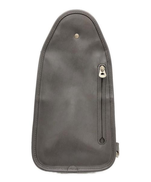 HERGOPOCH（エルゴポック）HERGOPOCH (エルゴポック) ワキシングレザー ワンショルダー/ボディバッグ グレーの古着・服飾アイテム