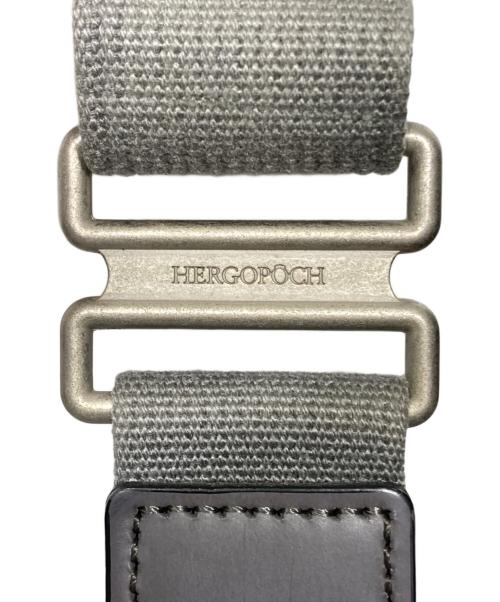 HERGOPOCH（エルゴポック）HERGOPOCH (エルゴポック) ワキシングレザー ワンショルダー/ボディバッグ グレーの古着・服飾アイテム