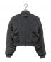 DIESEL（ディーゼル）の古着「M-ODEMA ナイロン切替ニットブルゾン」｜グレー×ブラック