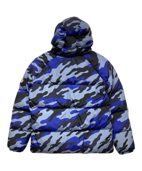 Pyrenex（ピレネックス）Pyrenex (ピレネックス) STEN 2 PRINT ダウンジャケット ブルー×グレー サイズ:Lの古着・服飾アイテム