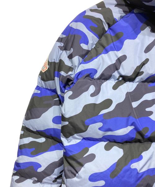 Pyrenex（ピレネックス）Pyrenex (ピレネックス) STEN 2 PRINT ダウンジャケット ブルー×グレー サイズ:Lの古着・服飾アイテム
