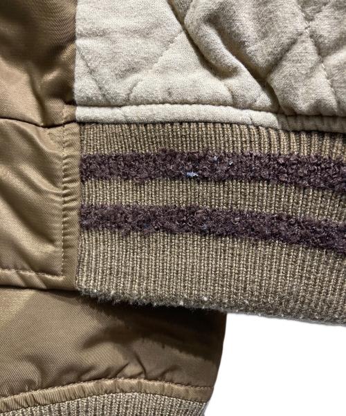 DIESEL（ディーゼル）DIESEL (ディーゼル) J-BULC-PATCH ボンバージャケット ブラウン×ベージュ サイズ:Mの古着・服飾アイテム