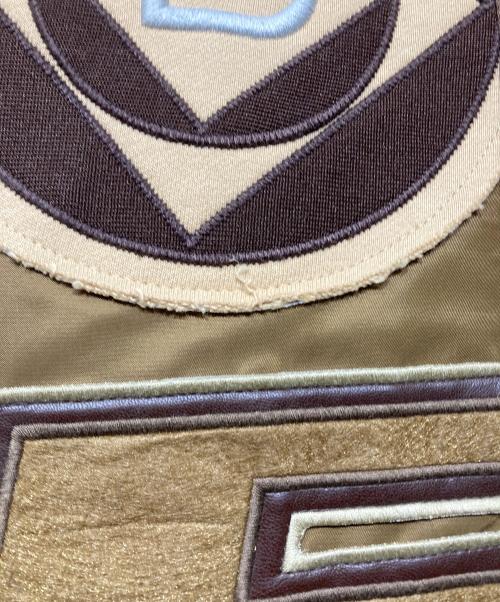 DIESEL（ディーゼル）DIESEL (ディーゼル) J-BULC-PATCH ボンバージャケット ブラウン×ベージュ サイズ:Mの古着・服飾アイテム