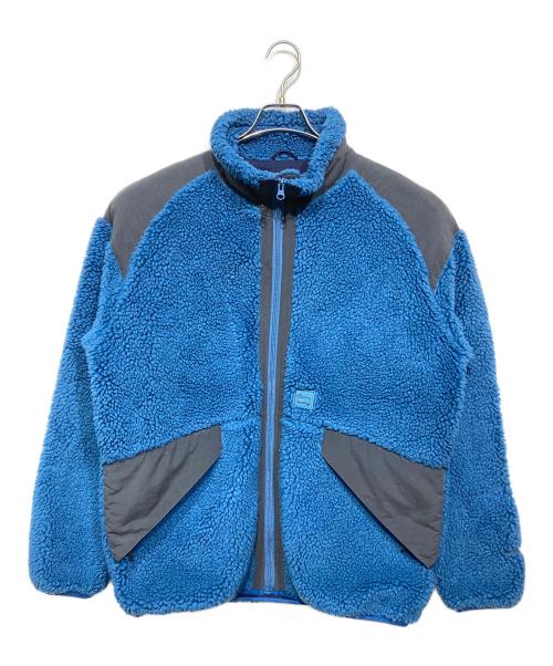 WOOLRICH（ウールリッチ）WOOLRICH (ウールリッチ) TERRA PILE FLEECE JACKET ブルー サイズ:Lの古着・服飾アイテム