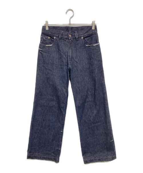 Maison Margiela（メゾンマルジェラ）Maison Margiela (メゾンマルジェラ) ダメージ加工デニムパンツ インディゴ サイズ:28の古着・服飾アイテム