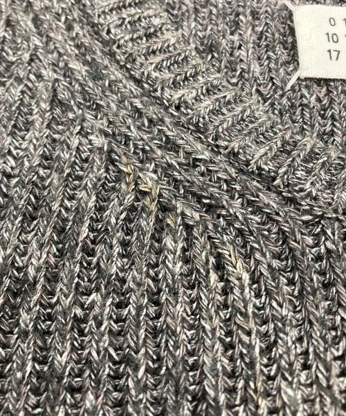 Maison Margiela（メゾンマルジェラ）Maison Margiela (メゾンマルジェラ) スリーブジップニット グレー サイズ:Mの古着・服飾アイテム