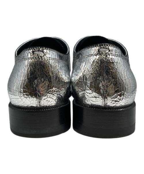 Maison Margiela（メゾンマルジェラ）Maison Margiela (メゾンマルジェラ) 足袋レースアップシューズ シルバー×ブラック サイズ:42の古着・服飾アイテム