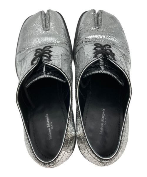 Maison Margiela（メゾンマルジェラ）Maison Margiela (メゾンマルジェラ) 足袋レースアップシューズ シルバー×ブラック サイズ:42の古着・服飾アイテム