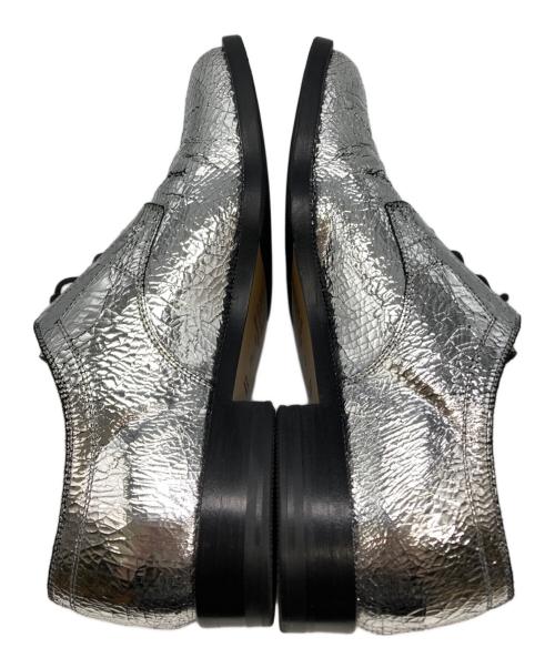 Maison Margiela（メゾンマルジェラ）Maison Margiela (メゾンマルジェラ) 足袋レースアップシューズ シルバー×ブラック サイズ:42の古着・服飾アイテム