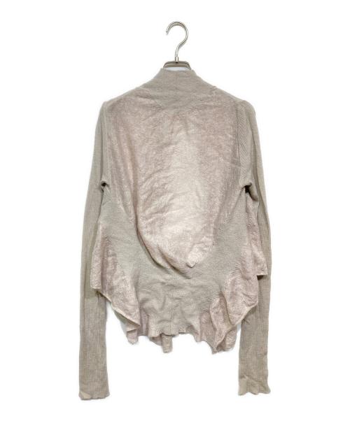 RICK OWENS（リックオウエンス）RICK OWENS (リックオウエンス) モヘア混変形カーディガン アイボリー サイズ:Sの古着・服飾アイテム