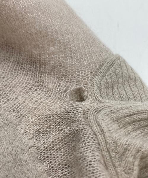RICK OWENS（リックオウエンス）RICK OWENS (リックオウエンス) モヘア混変形カーディガン アイボリー サイズ:Sの古着・服飾アイテム