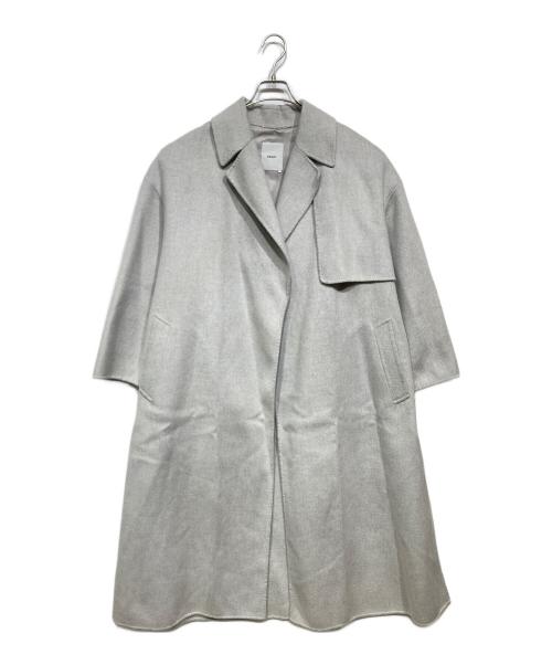ebure（エブール）ebure (エブール) ダブルビーバーコート グレー サイズ:38の古着・服飾アイテム