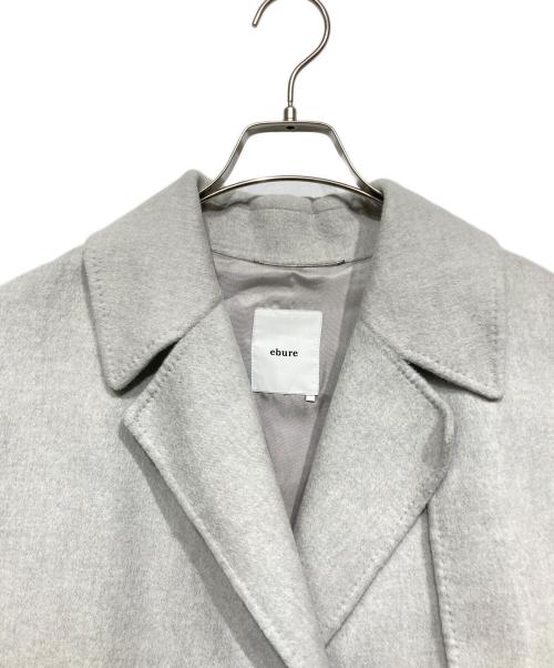 ebure（エブール）ebure (エブール) ダブルビーバーコート グレー サイズ:38の古着・服飾アイテム