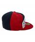 中古・古着 New Era (ニューエラ) キャップ ネイビー×レッド：8000円