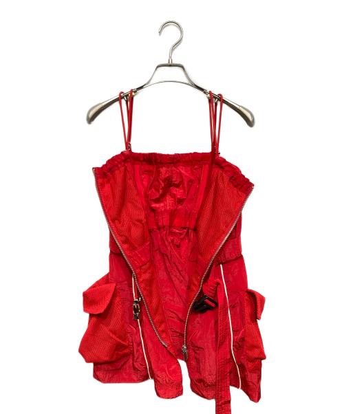 MAISON SPECIAL（メゾンスペシャル）MAISON SPECIAL (メゾンスペシャル) Multiway Sporty Cami Tunic レッド サイズ:Freeの古着・服飾アイテム