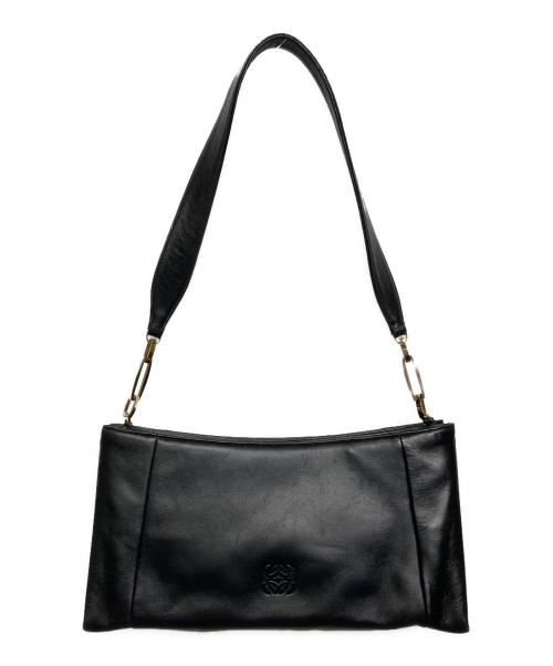 LOEWE（ロエベ）LOEWE (ロエベ) アナグラムレザーワンショルダーバッグ ブラックの古着・服飾アイテム