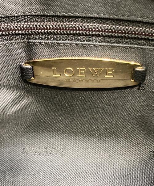 LOEWE（ロエベ）LOEWE (ロエベ) アナグラムレザーワンショルダーバッグ ブラックの古着・服飾アイテム