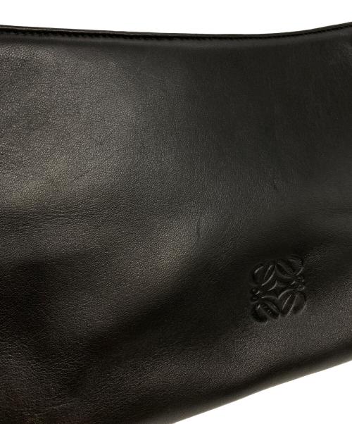 LOEWE（ロエベ）LOEWE (ロエベ) アナグラムレザーワンショルダーバッグ ブラックの古着・服飾アイテム